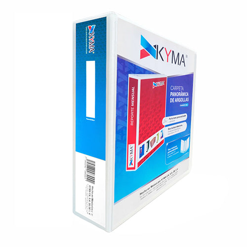 CARPETA KYMA BLANCA CARTA HERRAJE 