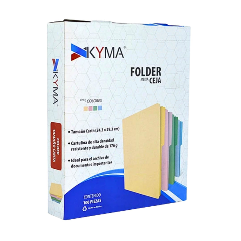 FOLDER KYMA FOLKY-TO-CR OFICIO CREMA