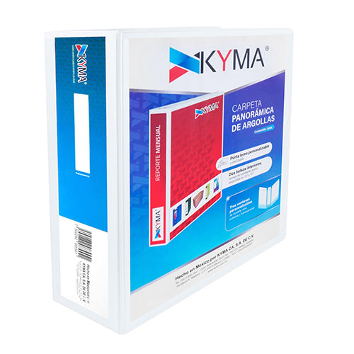 CARPETA KYMA BLANCA CARTA HERRAJE 