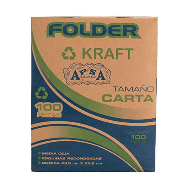 FOLDER KRAFT APSA CARTA