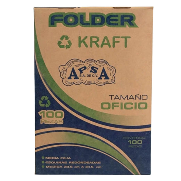 FOLDER KRAFT APSA OFICIO