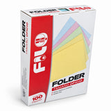 FOLDER DE CARTULINA T/OFICIO AZUL FILO