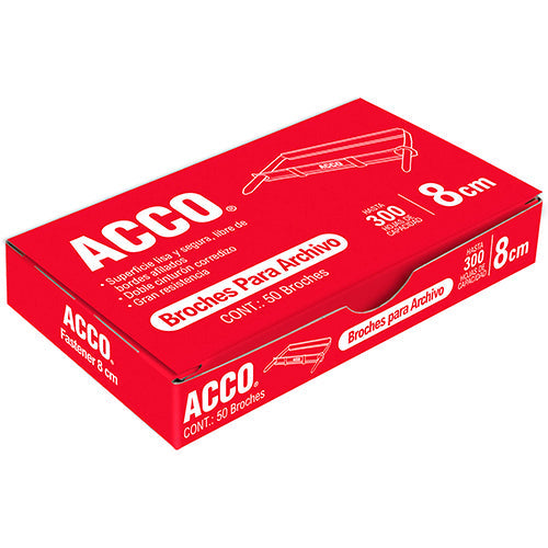BROCHE ACCO P1580 8 CM 50 PIEZAS