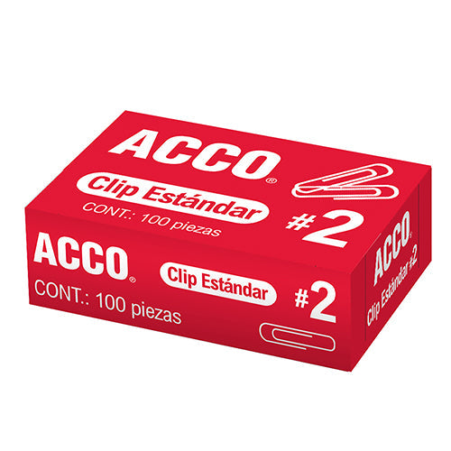 CLIP STD ACCO #2 100/PZ MOD.P1660