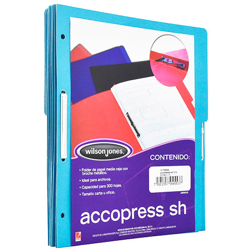 CARPETA ACCOPRESS M/C CTA AZUL CLARO NP  MOD.P4553