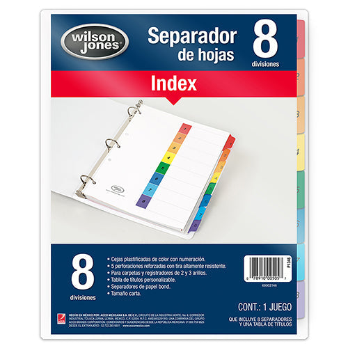 SEPARADOR WILSON JONES 8 DIVISIONES P1346