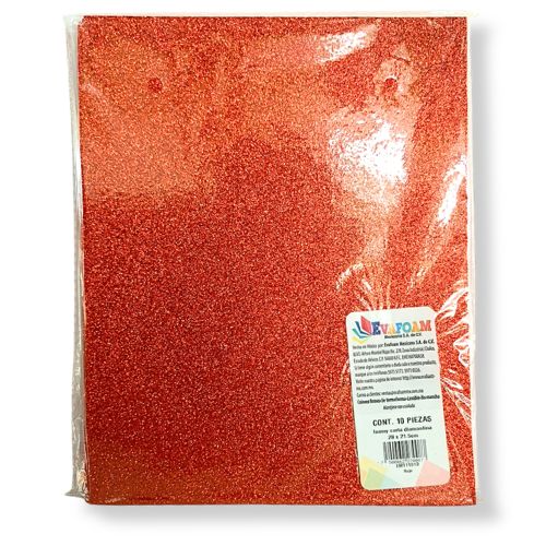 FOAMY EVAFOAM CARTA DIAMANTADO ROJO EM111013