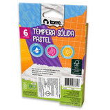 TEMPERA SOLIDA 6 COL PASTEL MOD. 32645