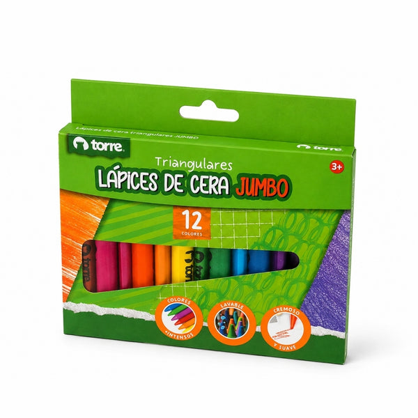 LAPIZ CERA 12 COLOR TRIANG IMAGIA MOD. 17931