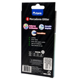 PLUMONES GLITTER 8 COL MOD. 30162