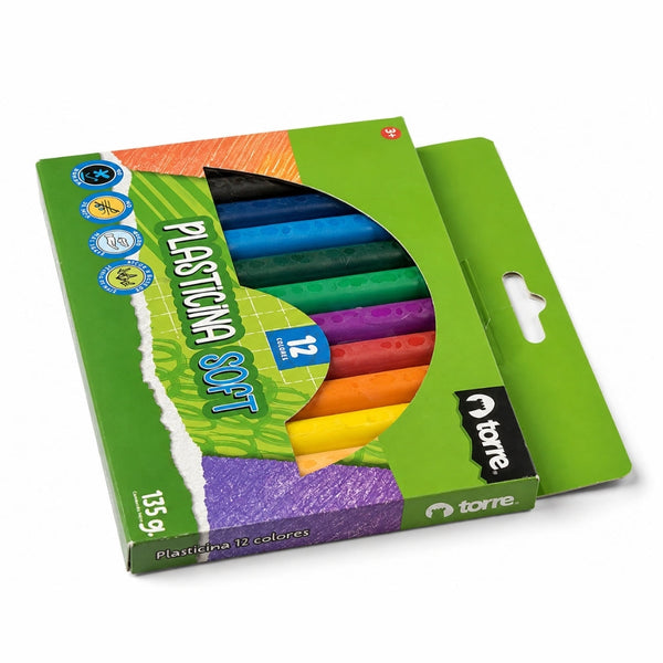 PLASTICINA ORGANICA EXT SUAVE 12U MOD. 36507