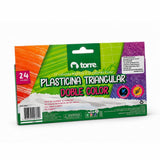 PLASTICINA DOBLECOLOR TRI 24 COL MOD. 29907