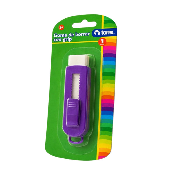 GOMA DE BORRAR BLISTER C/ GRIP 1 UNI MOD. 33034