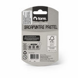 SACAPUNTAS BLISTER DOBLE +GOMA PASTEL MOD. 36394