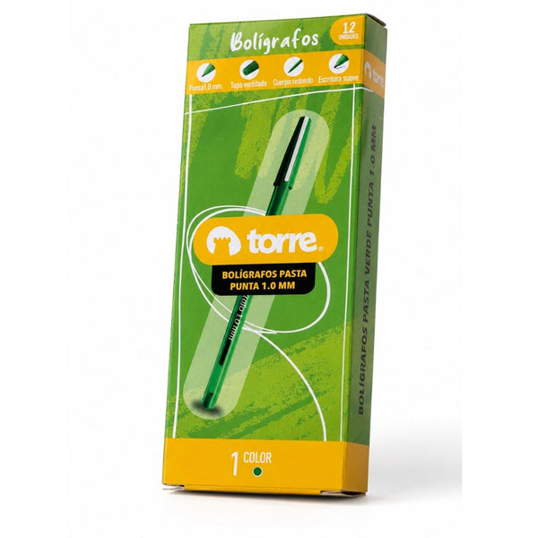 BOLIGRAFO VERDE 1.0 MM LB MOD. 32811