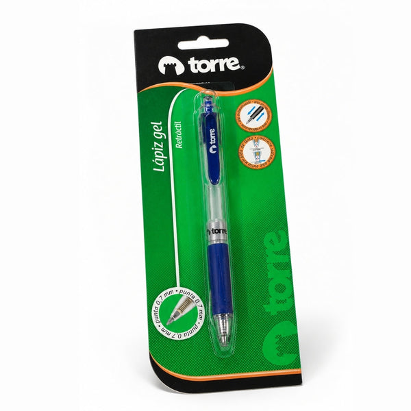 BOLIGRAFO GEL RETRACTIL BLISTER 0,7MM AZUL MOD. 28327