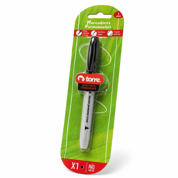 MARCADOR PERM. BLSITER PTA RED T/LAP 1 NEGRO MOD. 32784