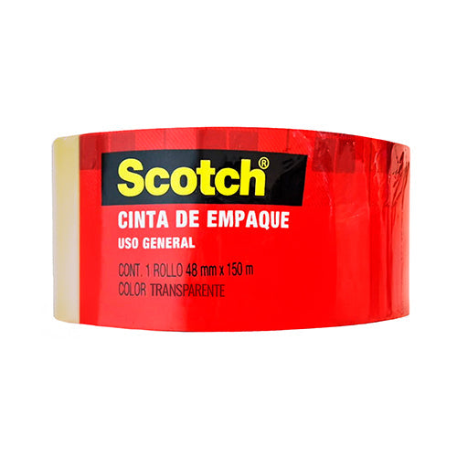 CINTA PARA EMPAQUE 3M 301T TRANSPARENTE 48X150