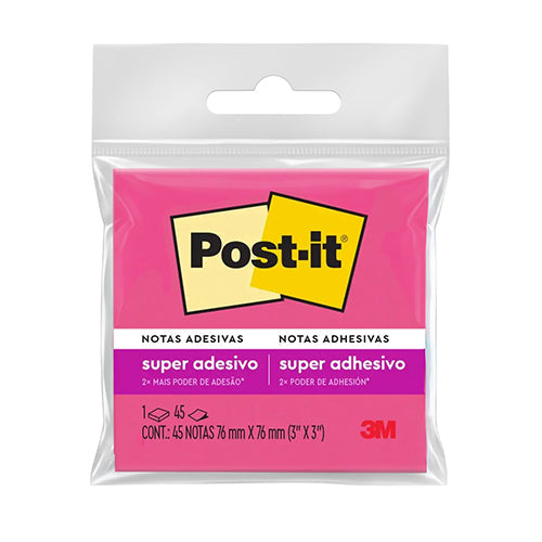 Notas Adhesivas Post-it Super Sticky 3X3 45 Hojas Varios Colores
