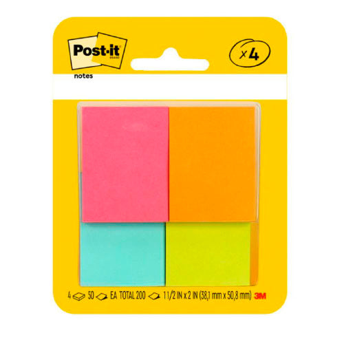 BLOCK POST-IT COLOR CAPETOW 1.5X2M 653-4AF 4 BLOCK C/50H MC900173485