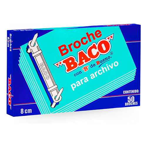 BROCHE BACO PARA ARCHIVO DE 8 CMS B-182