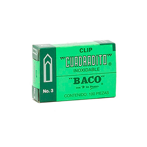 CLIP BACO CUADRADITO No. 3 CU-3