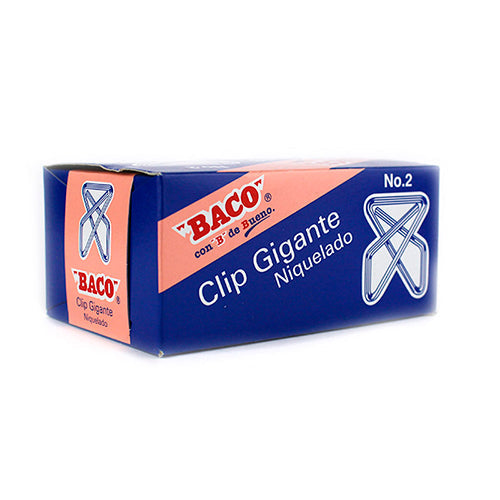 CLIP BACO GIGANTE NIQUELADO No. 2 CG-2