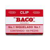 CLIP BACO NIQUELADO No. 1 CN-1