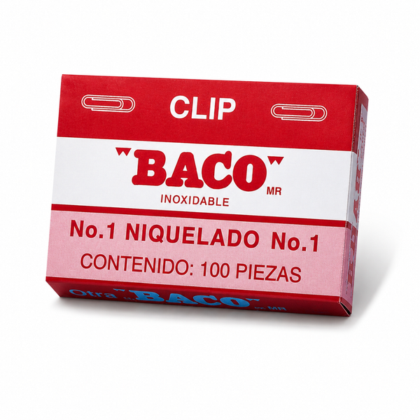 CLIP BACO NIQUELADO No. 1 CN-1