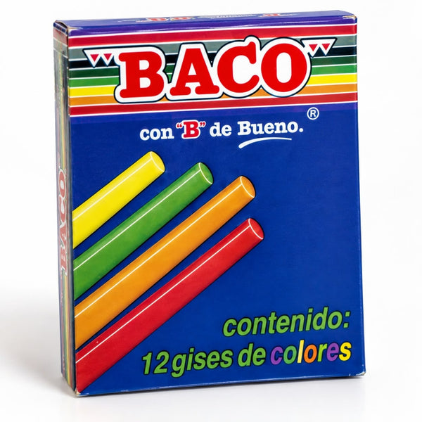 GIS COLORES BACO C/12 TIC-12 MOLDEADO
