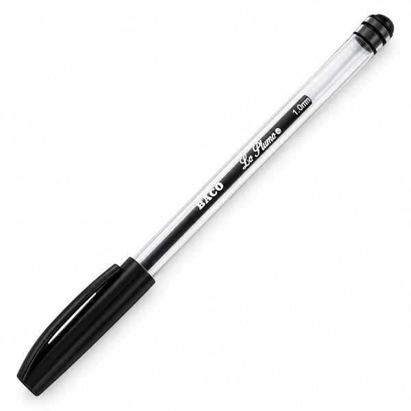 BOLIGRAFO BACO LE PLUME MEDIANO NEGRO