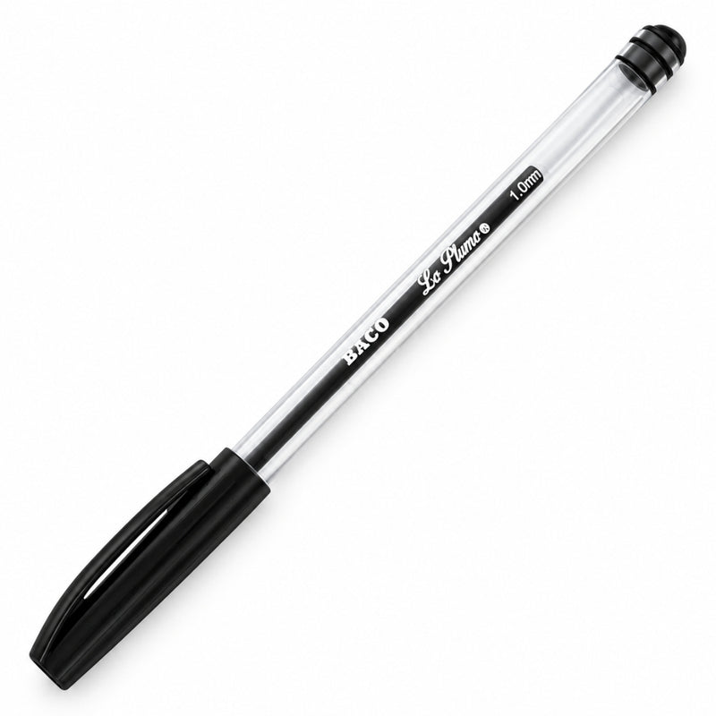 BOLIGRAFO BACO LE PLUME MEDIANO NEGRO