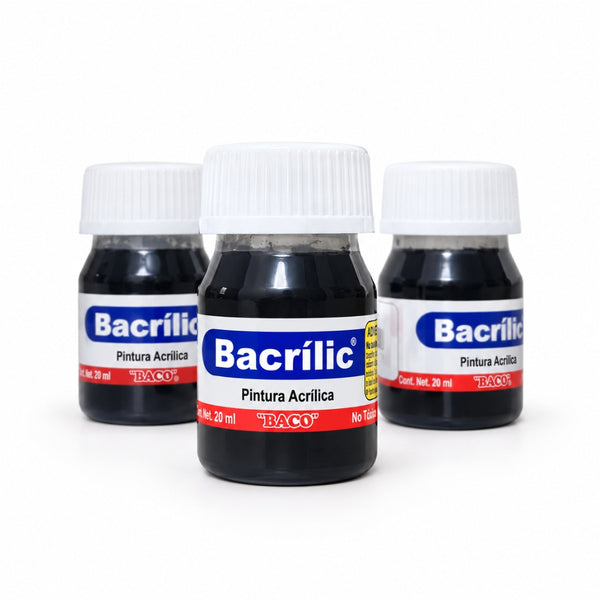 PINTURA BACRILIC 373 BACO NEGRO 20 ML
