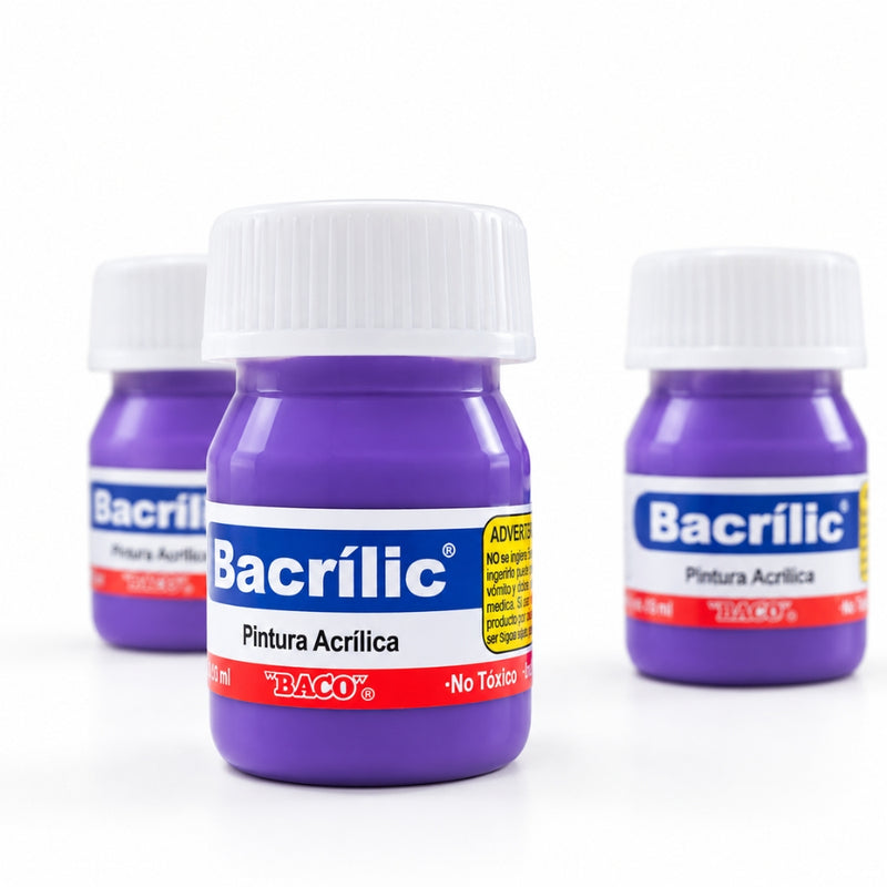 PINTURA BACRILIC 383 BACO LILA PASTEL 20 ML