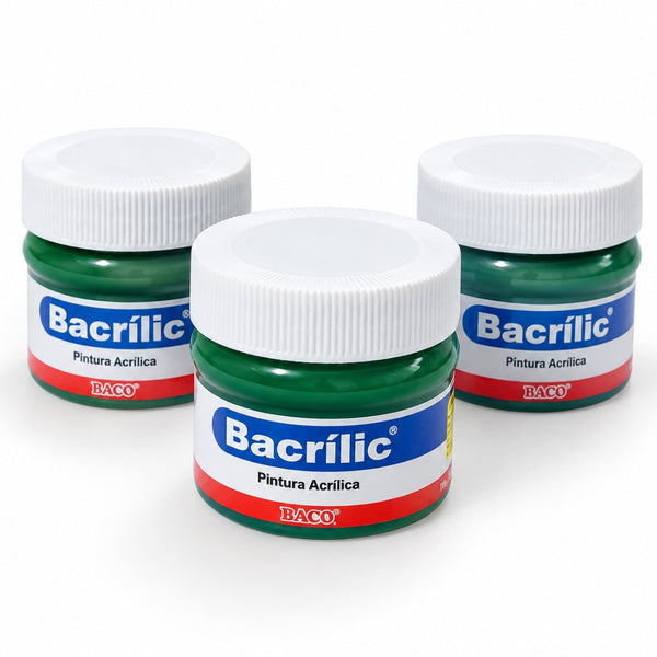 PINTURA BACRILIC 363 BACO VERDE ESMERALDA 100 ML