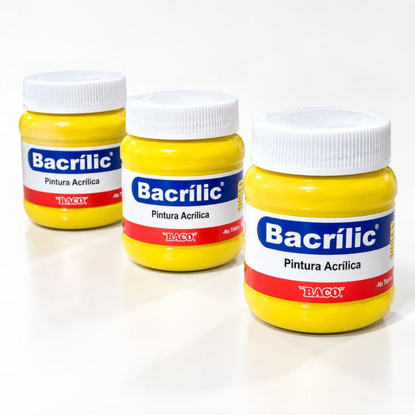 PINTURA BACRILIC 350 BACO AMARILLO LIMÓN 250 ML