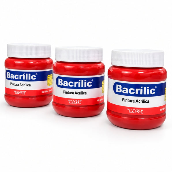 PINTURA BACRILIC 354-A BACO ROJO 250 ML