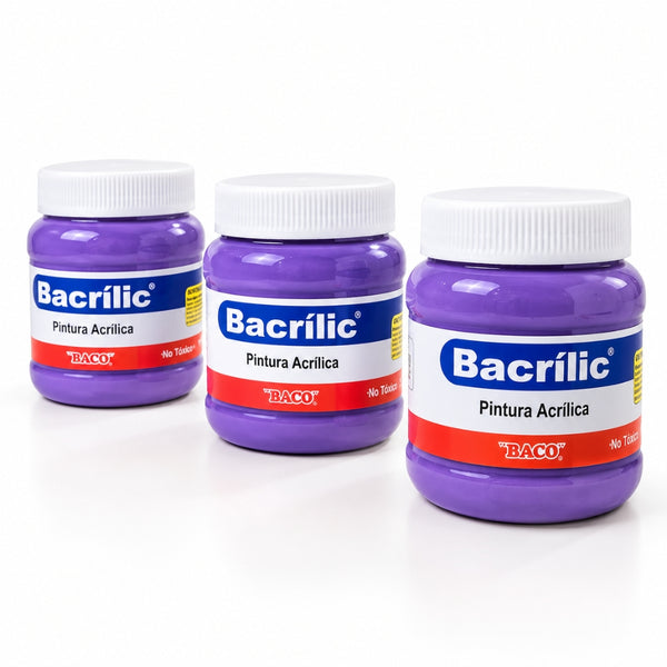 PINTURA BACRILIC 383 BACO LILA PASTEL 250 ML
