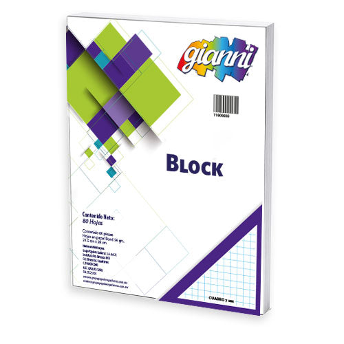 BLOCK CARTA GIANNI 80H C7
