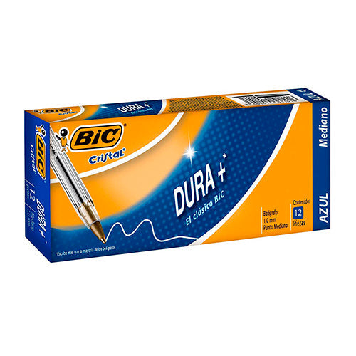 Bolígrafos Bic Azul Punta 1.0 Mm Caja Con 12 Unidades