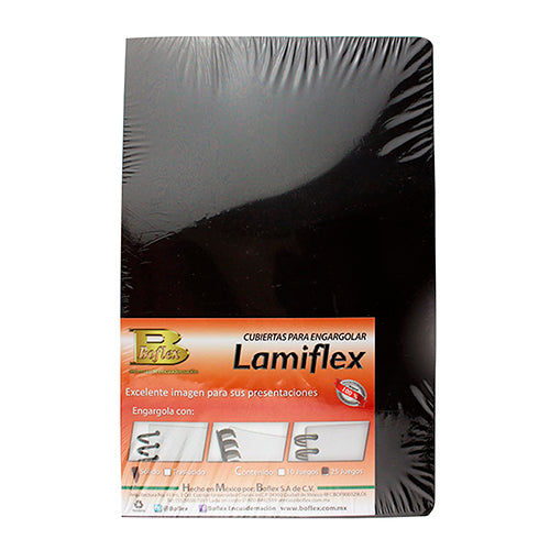 PASTA LAMIPLAST NEGRO SOLIDO PAQ/25 OFICIO