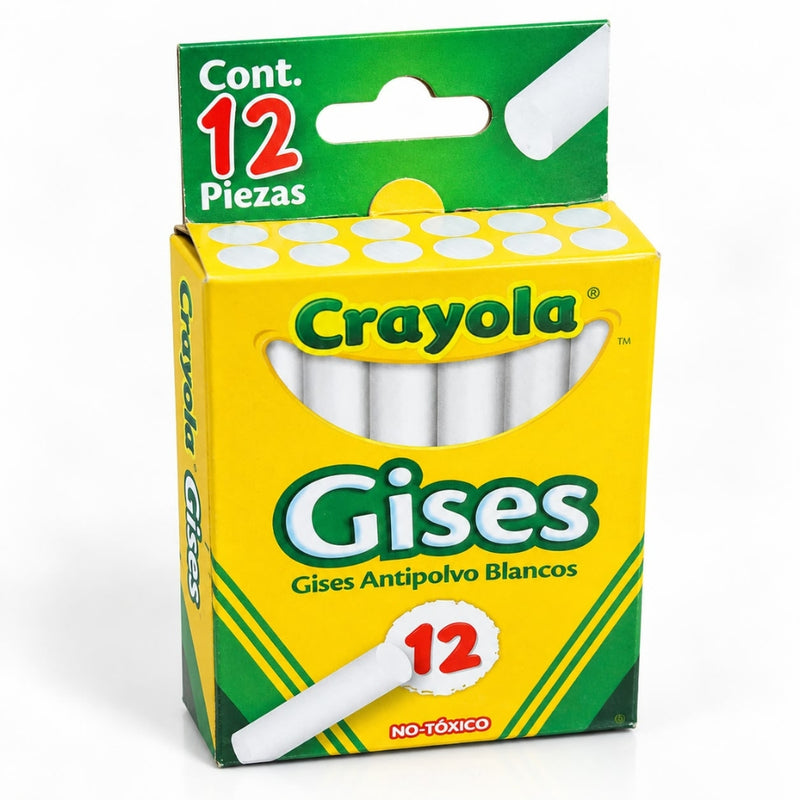 GIS BLANCO  CRAYOLA COMPRIMIDO C/12  50-1402