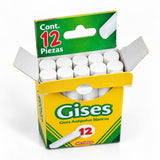 GIS BLANCO  CRAYOLA COMPRIMIDO C/12  50-1402