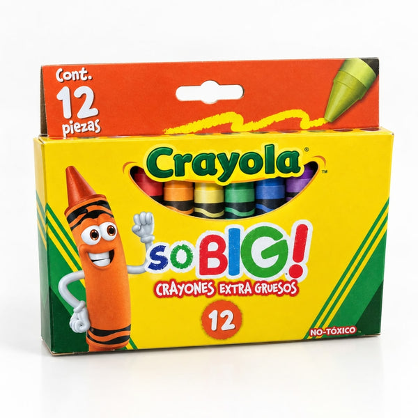 CRAYON CRAYOLA EXTRA JUMBO SO BIG C/12 52-1912
