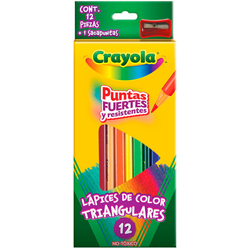 COLORES CRAYOLA 12 TRIANGULARES 68-4212