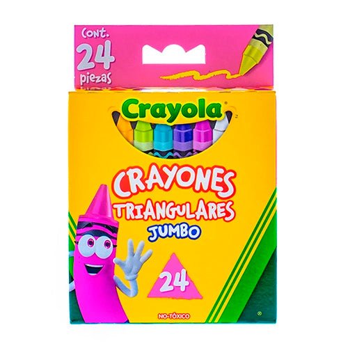 CRAYON CRAYOLA TRIANGULAR 24 JUMBO  52-4324