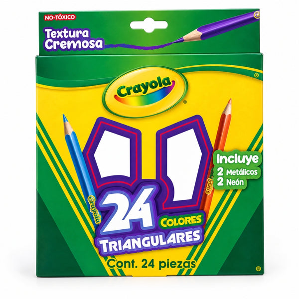 LAPICES DE COLOR TRIANGULAR C/24 MOD. 68-4424