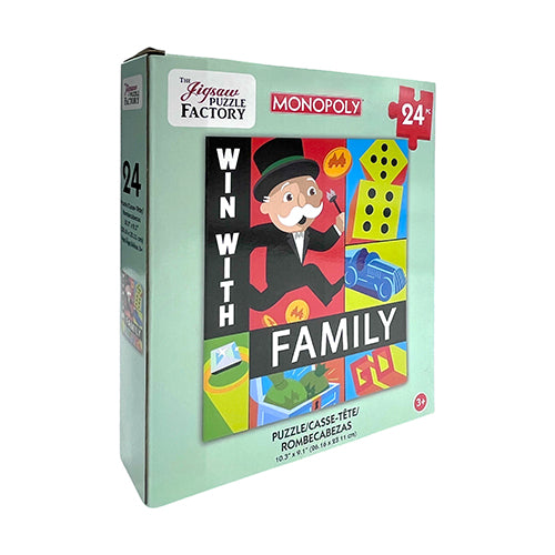 ROMPECABEZAS RETRO MONOPOLY C/24 PZAS MOD. 73858/75858/14962