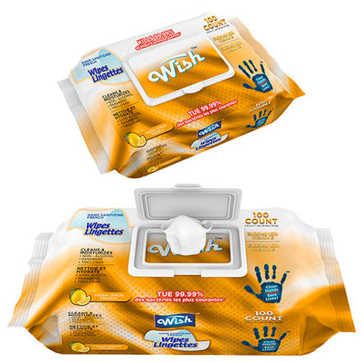 TOALLITAS HUMEDAS WISH LIMON C/100 MOD. 60406