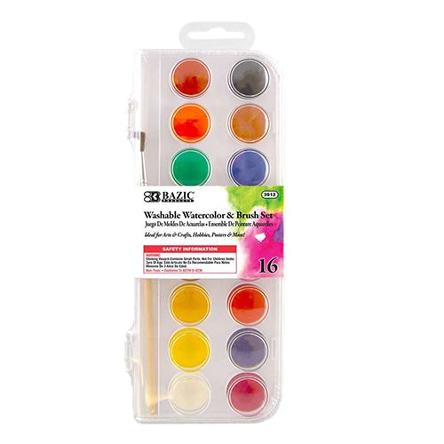ACUARELA EST. C/16 COLORES BAZIC MOD. 3912